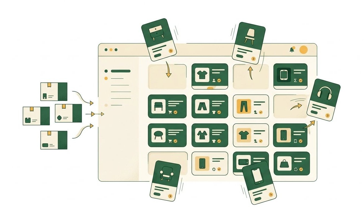 Illustration de l'import automatique de catalogues fournisseurs dans Batifox